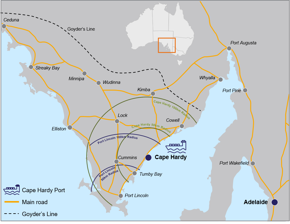 Cape Hardy Map